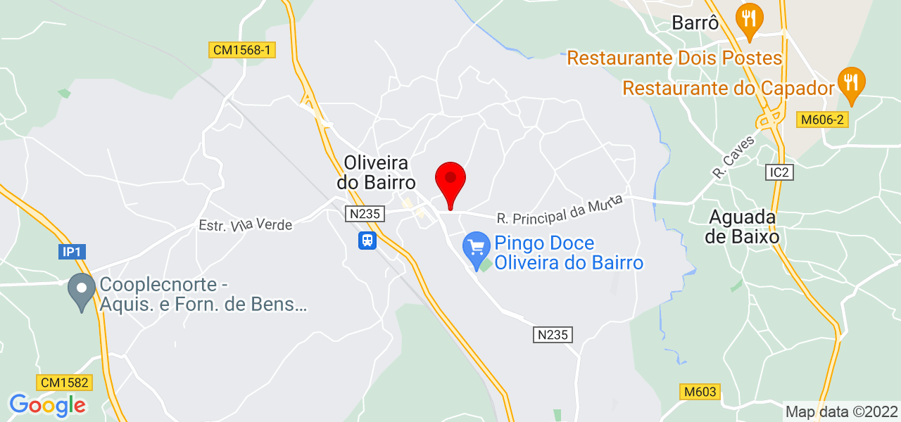 Joana Correia - Solicitadora - Aveiro - Oliveira do Bairro - Mapa