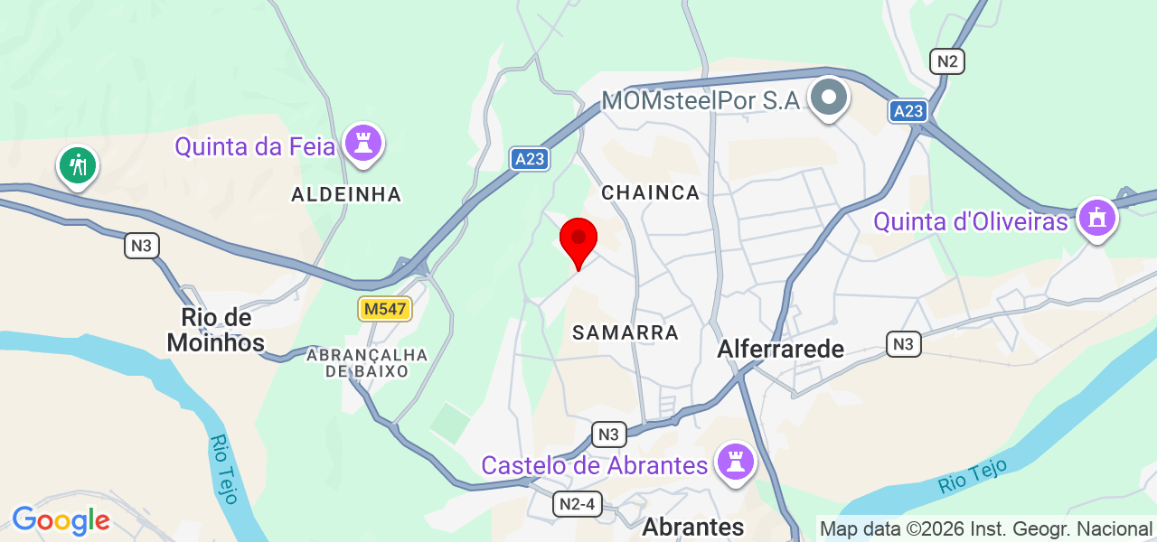 Ginger design - Santarém - Abrantes - Mapa