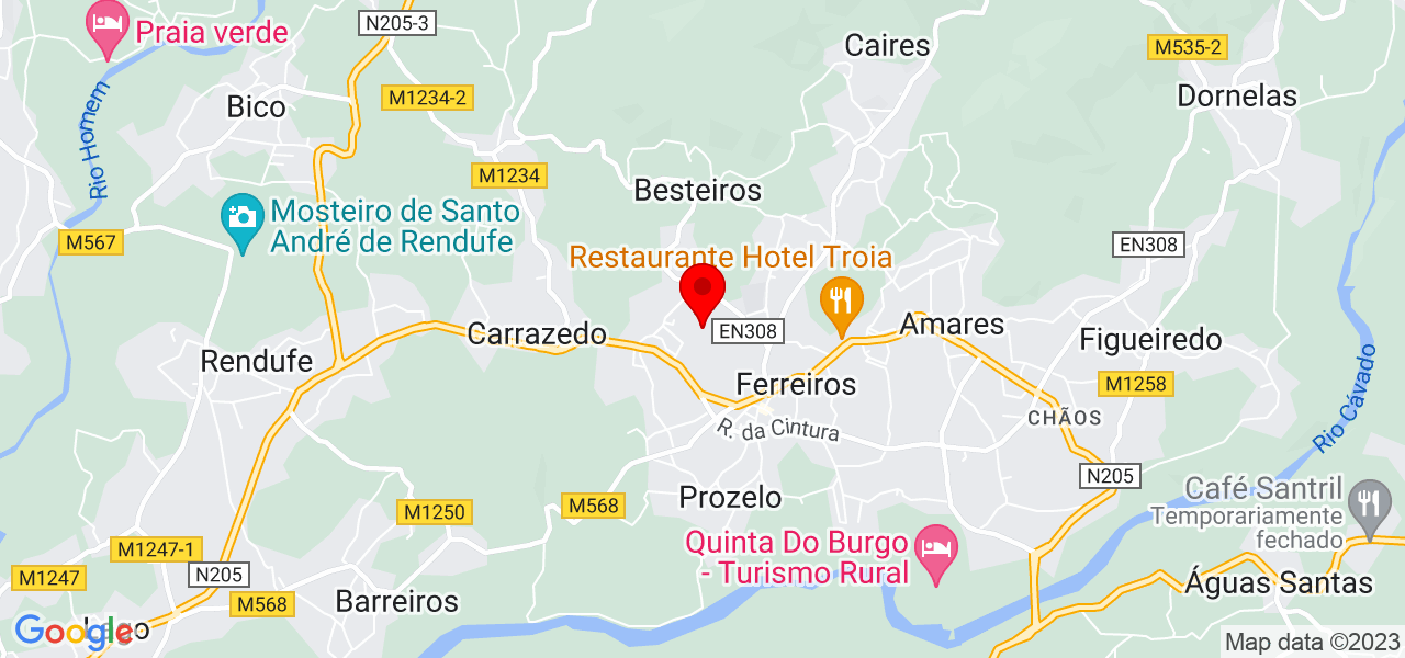 Eliel - Braga - Amares - Mapa