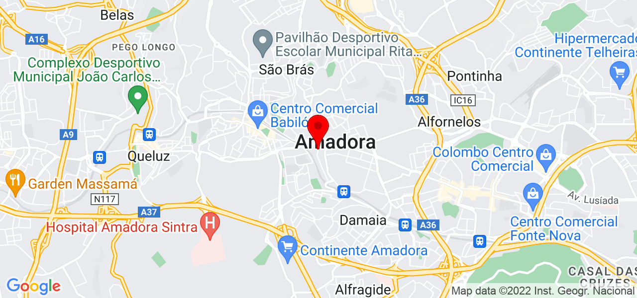 HERTA DUMITRU IACOB - Lisboa - Amadora - Mapa