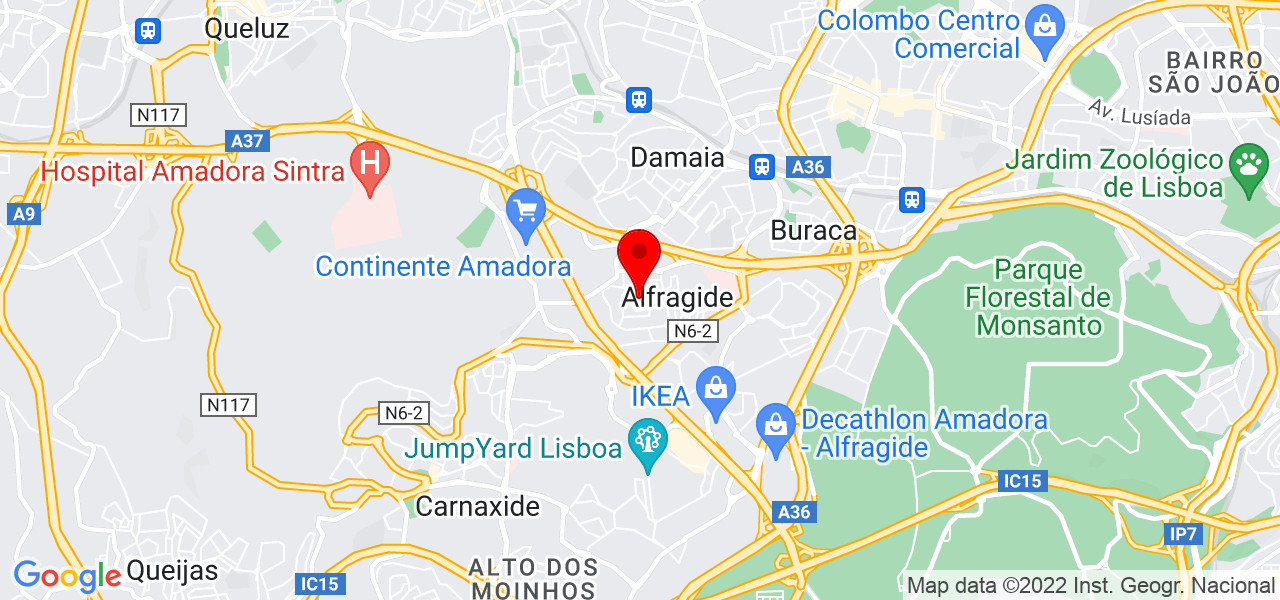 Hugo Duarte - Lisboa - Amadora - Mapa
