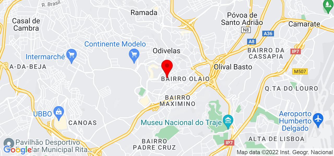 D. Amaral - Lisboa - Odivelas - Mapa