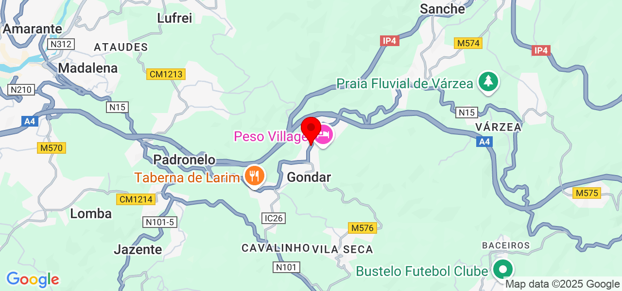 Carlos Manuel Queir&oacute;s Unipessoal lda - Porto - Amarante - Mapa
