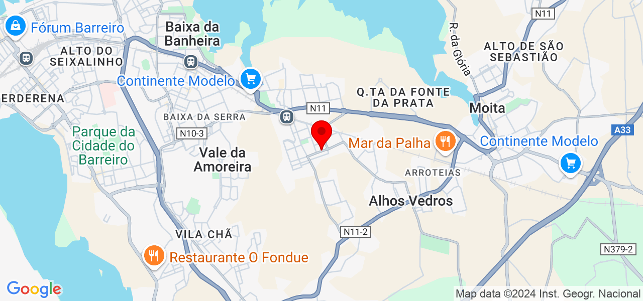 Márcia Dias - Setúbal - Moita - Mapa