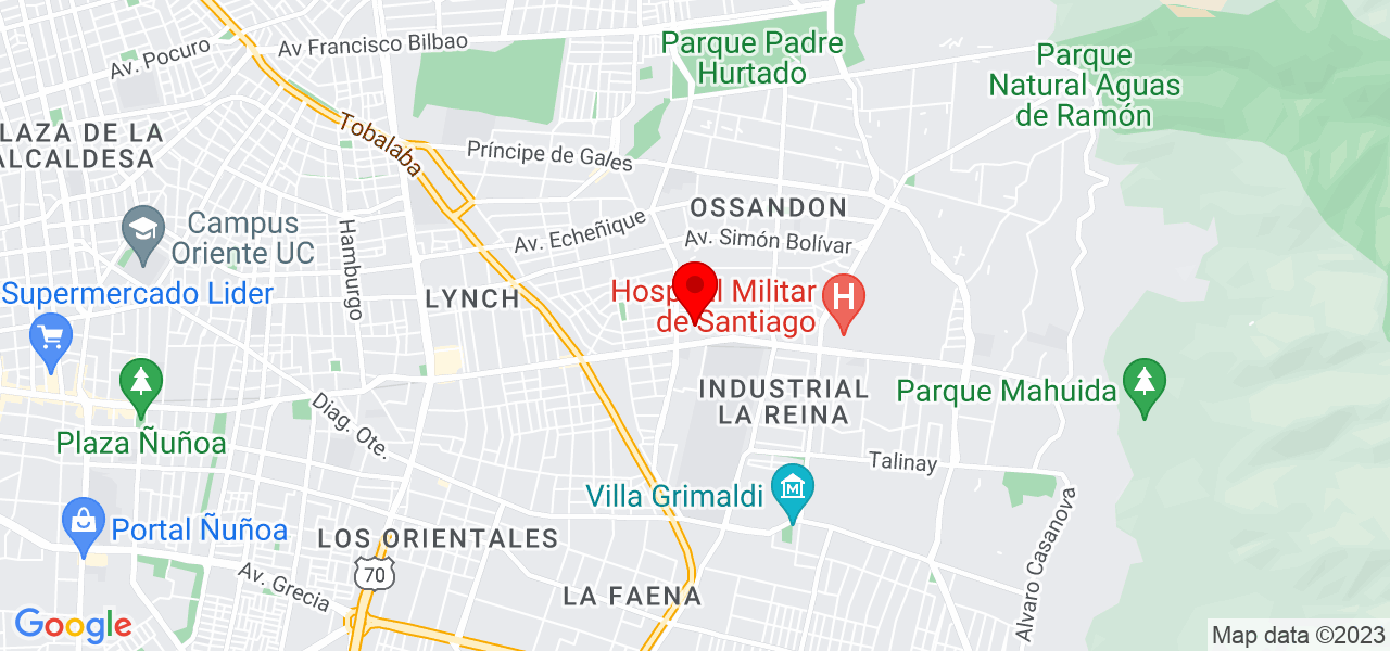 Oh!Da Green - Región Metropolitana de Santiago - Santiago - Mapa