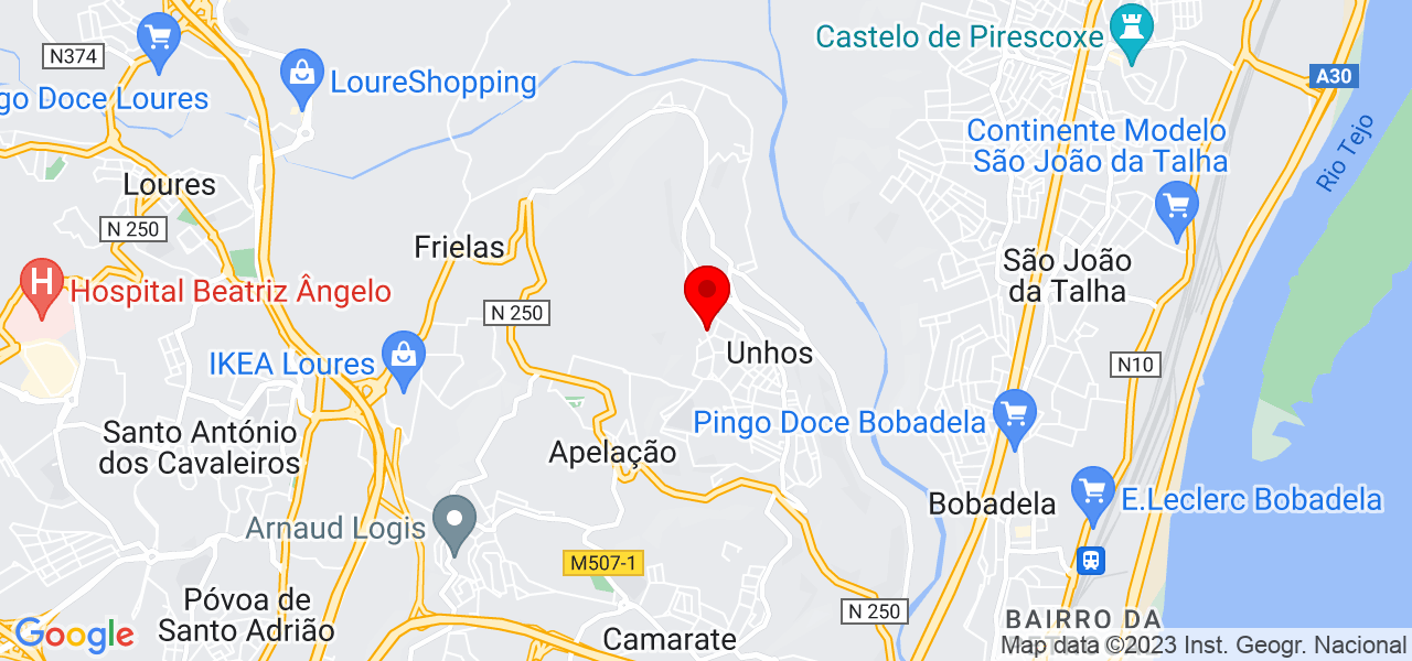 Rute Pires Penas - Lisboa - Loures - Map