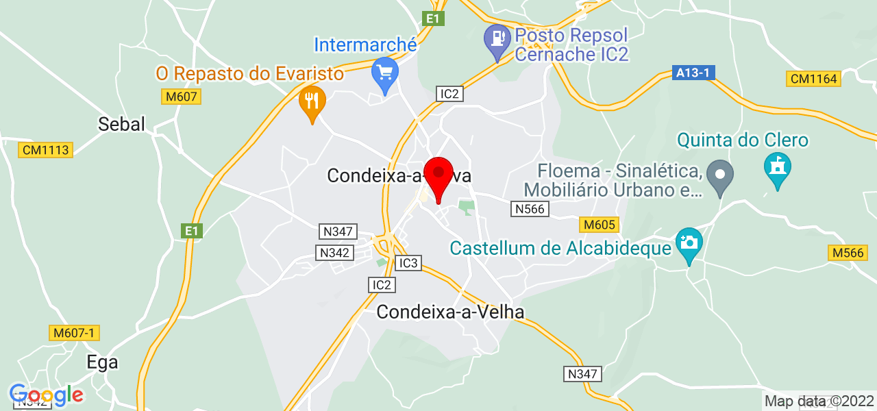 Kamylla Lopes Br - Coimbra - Condeixa-a-Nova - Mapa
