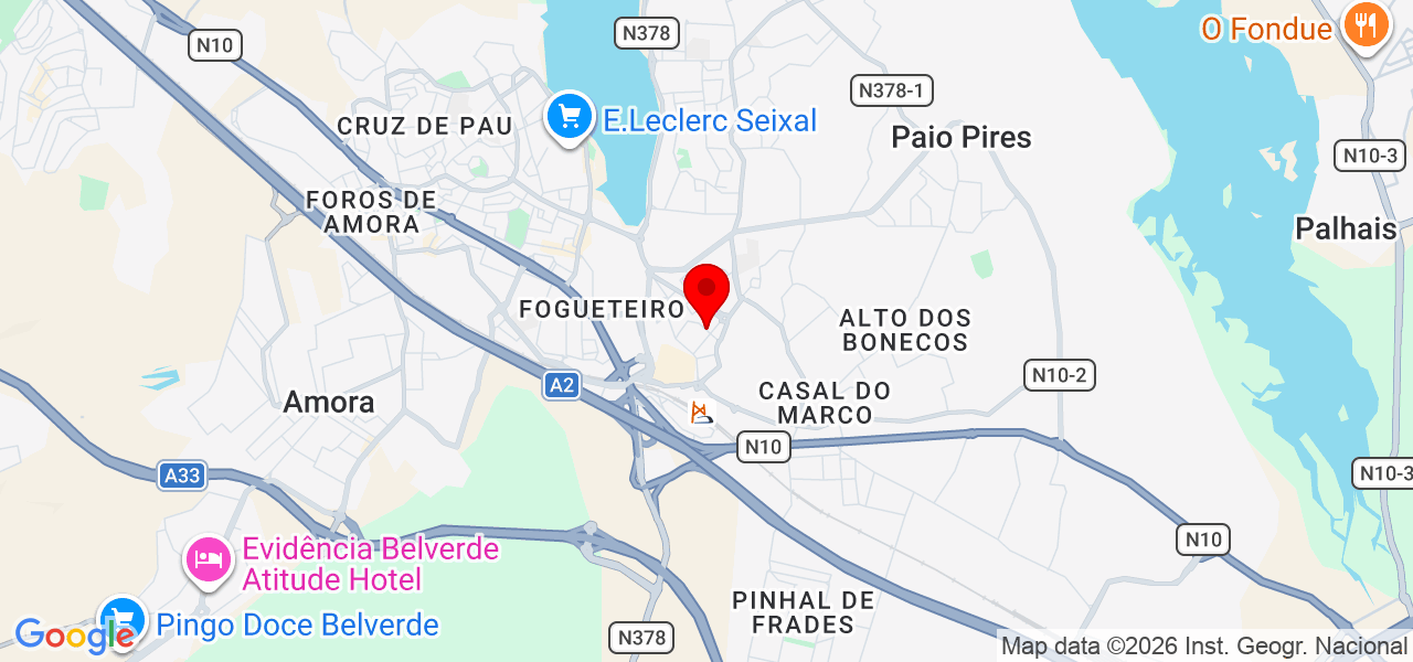 Jr acabamento - Setúbal - Seixal - Mapa