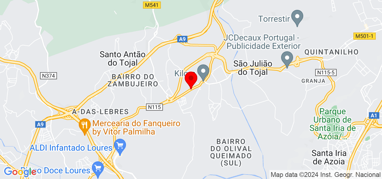 Marina Silva - Lisboa - Loures - Mapa