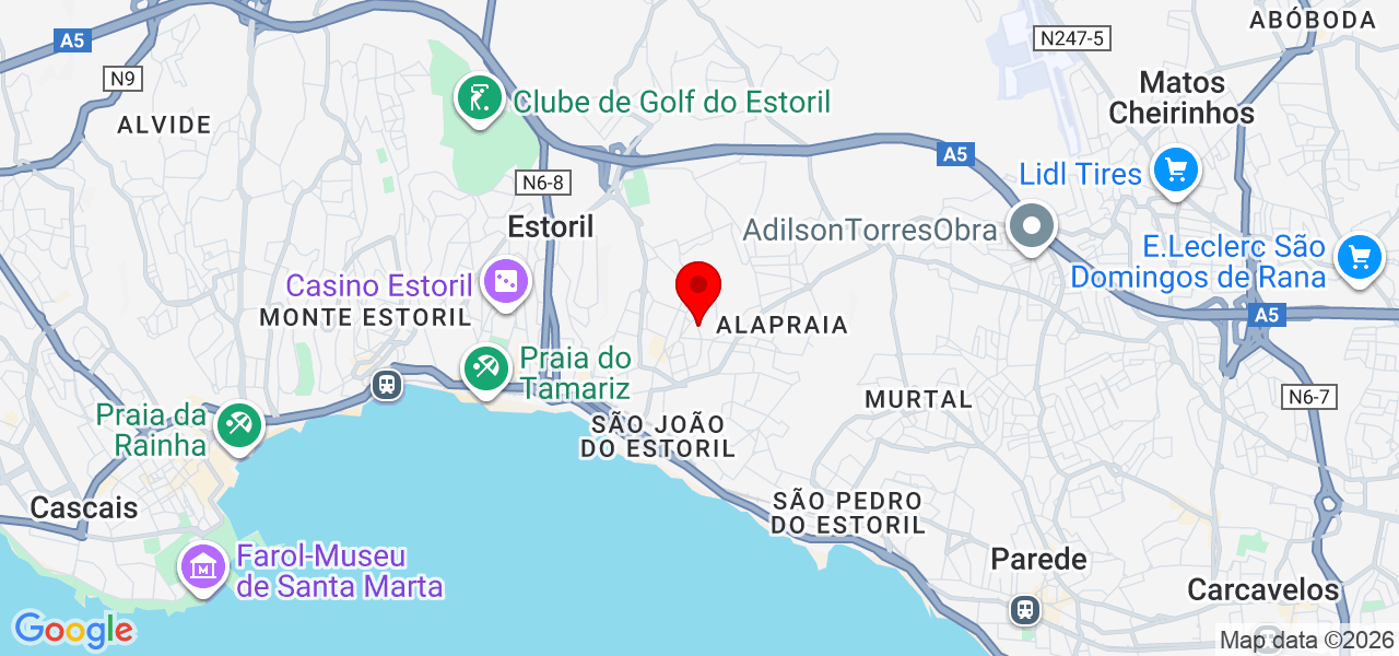Marcos;pinturas - Lisboa - Cascais - Mapa