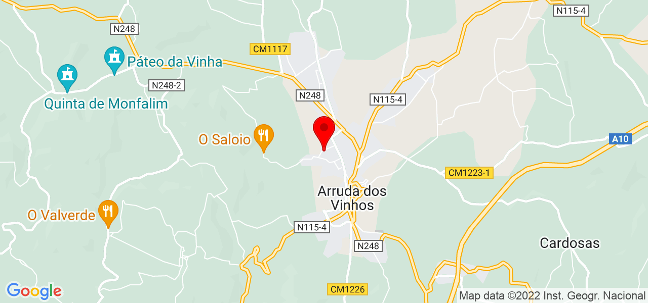 Andre santos - Lisboa - Arruda dos Vinhos - Mapa