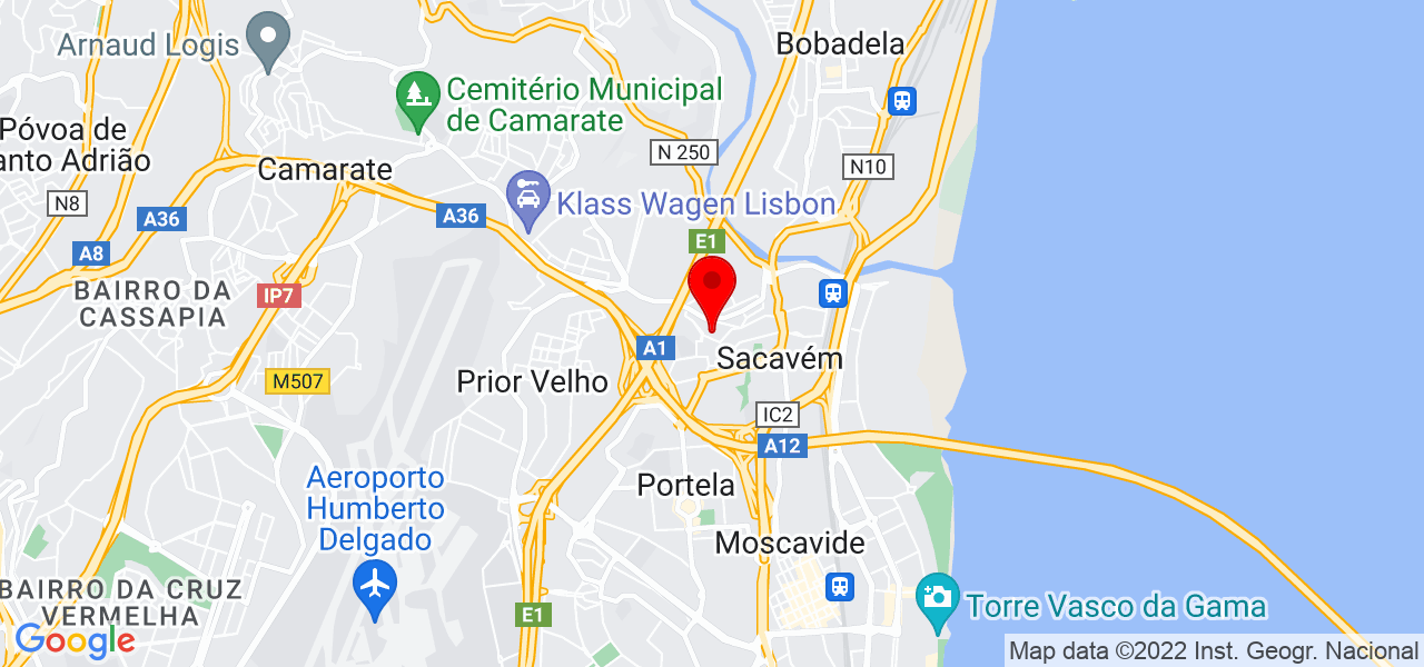 Nunes & Farias Atelier - Lisboa - Loures - Mapa