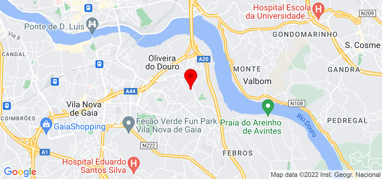 RC REPARA&Ccedil;&Otilde;ES ( Roger Clemente ) - Porto - Vila Nova de Gaia - Mapa