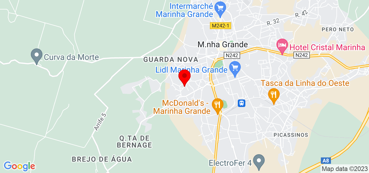 Rafael Marques - Leiria - Marinha Grande - Mapa