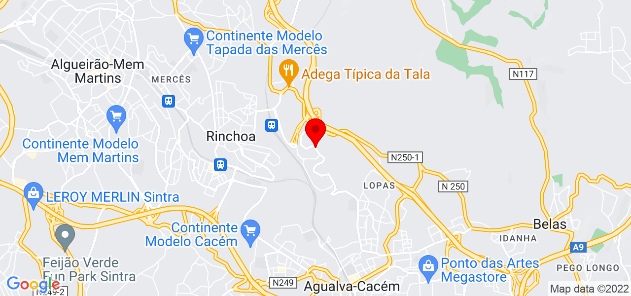 Soraia silva - Lisboa - Sintra - Mapa