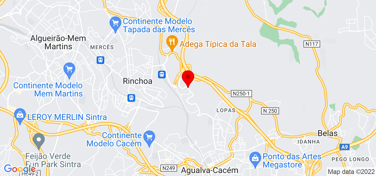 Soraia silva - Lisboa - Sintra - Map