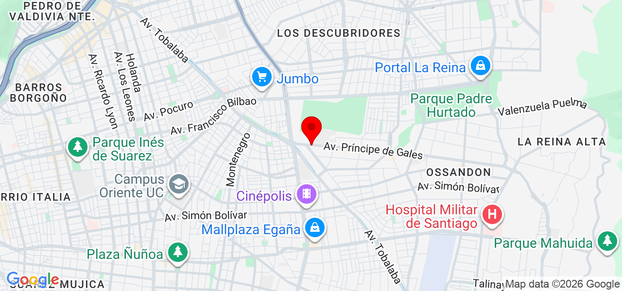 Felipe Barrientos DJC4 - Región Metropolitana de Santiago - Santiago - Mapa