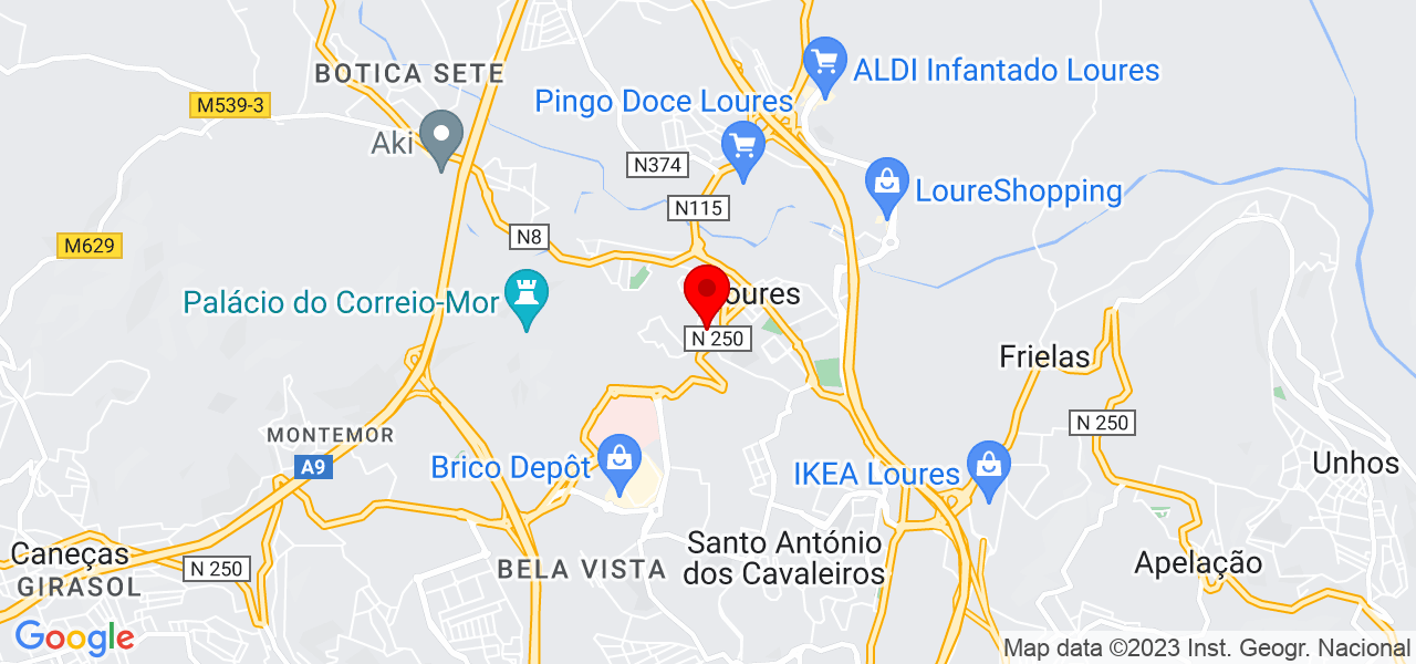 Beatriz Pereira - Lisboa - Loures - Mapa