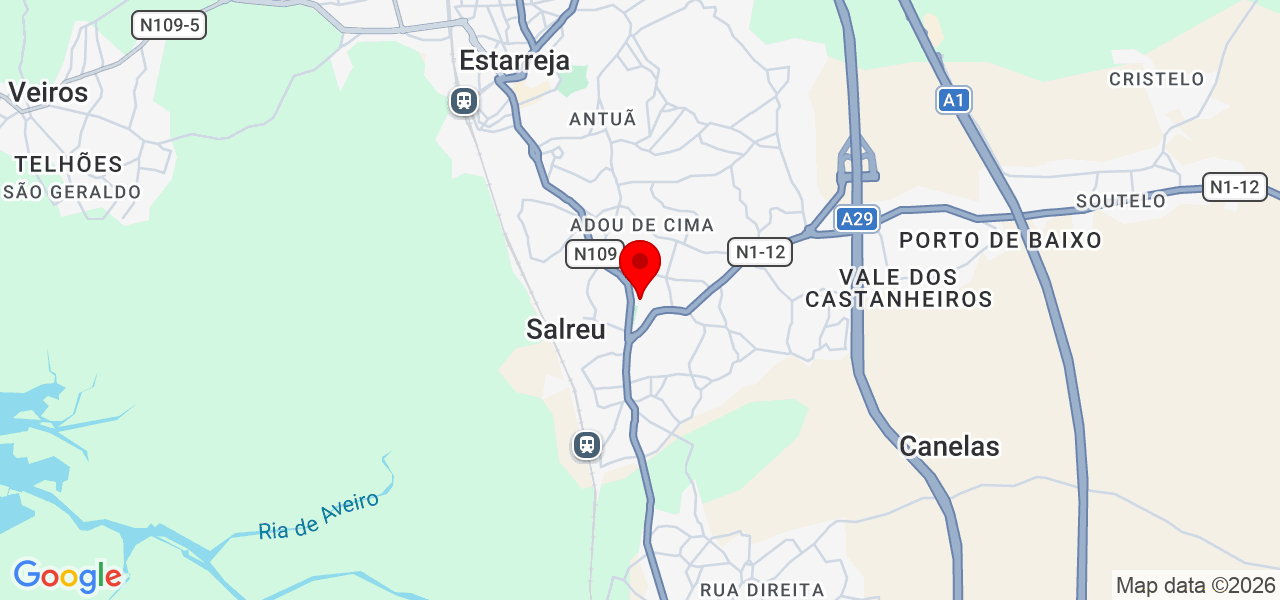 Jailma carreira - Aveiro - Estarreja - Karte