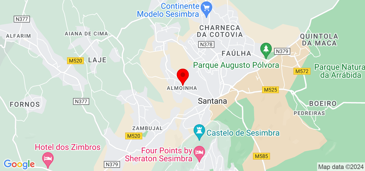 Jaime Carvalho Neto - Setúbal - Sesimbra - Mapa