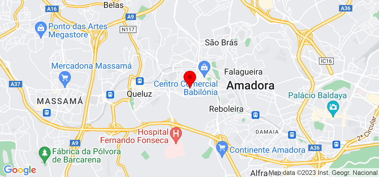 Tiago - Lisboa - Amadora - Mapa