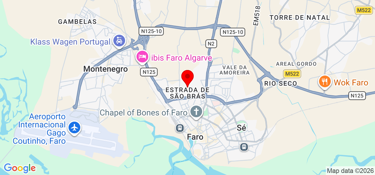Isaac Serralheiro - Faro - Faro - Mapa