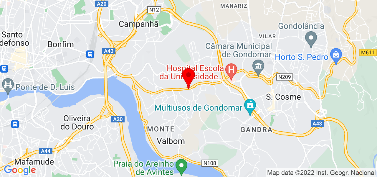 Vania Gon&ccedil;alves Dos Santos Souza - Porto - Gondomar - Mapa
