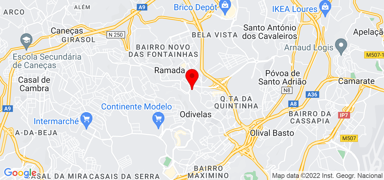 Bricolimas - Lisboa - Odivelas - Mapa