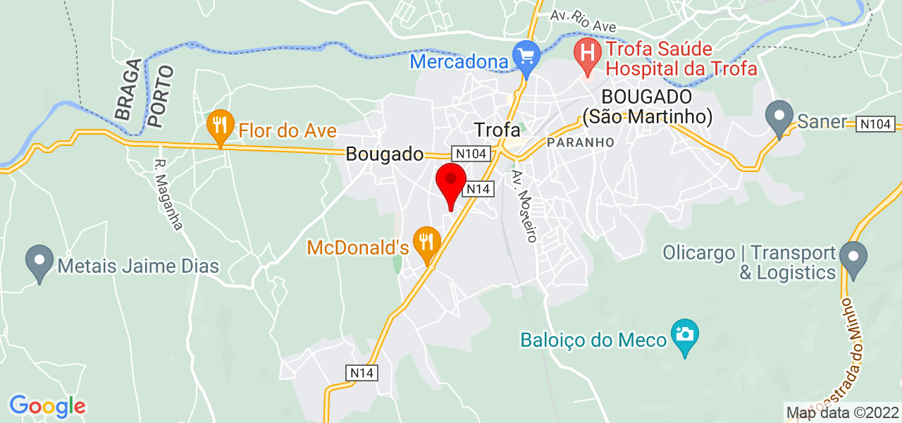 Tiago Moreira - Porto - Trofa - Mapa