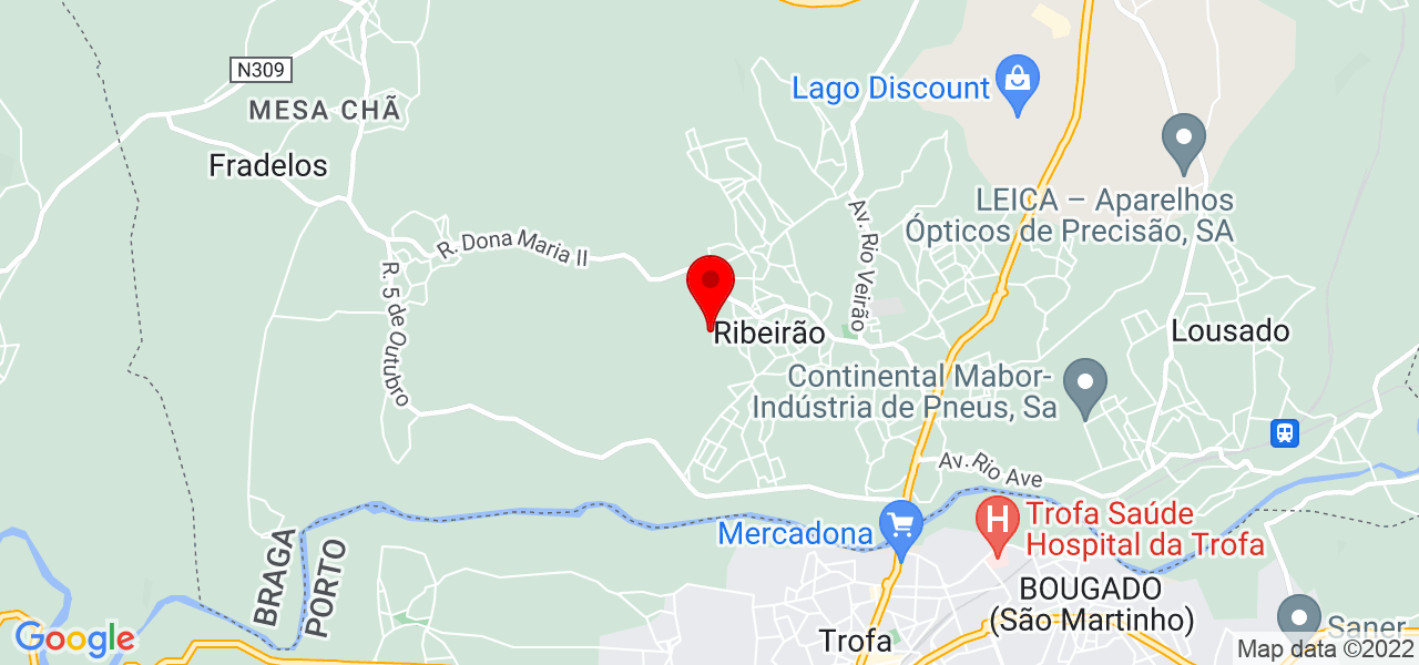 Jos&eacute; Oliveira - Braga - Vila Nova de Famalicão - Mapa