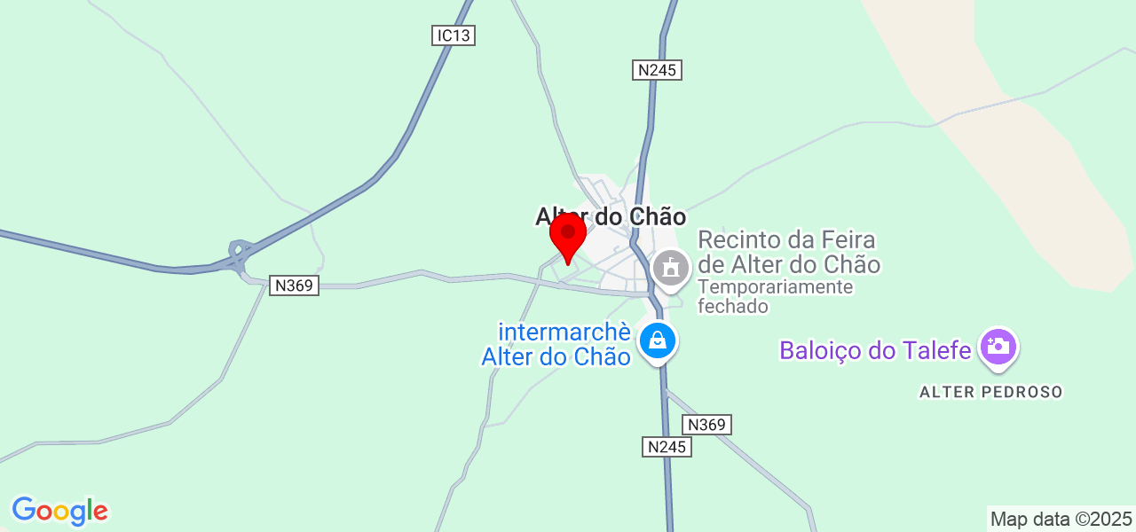 ESB contrução & remodelação - Portalegre - Alter do Chão - Mapa