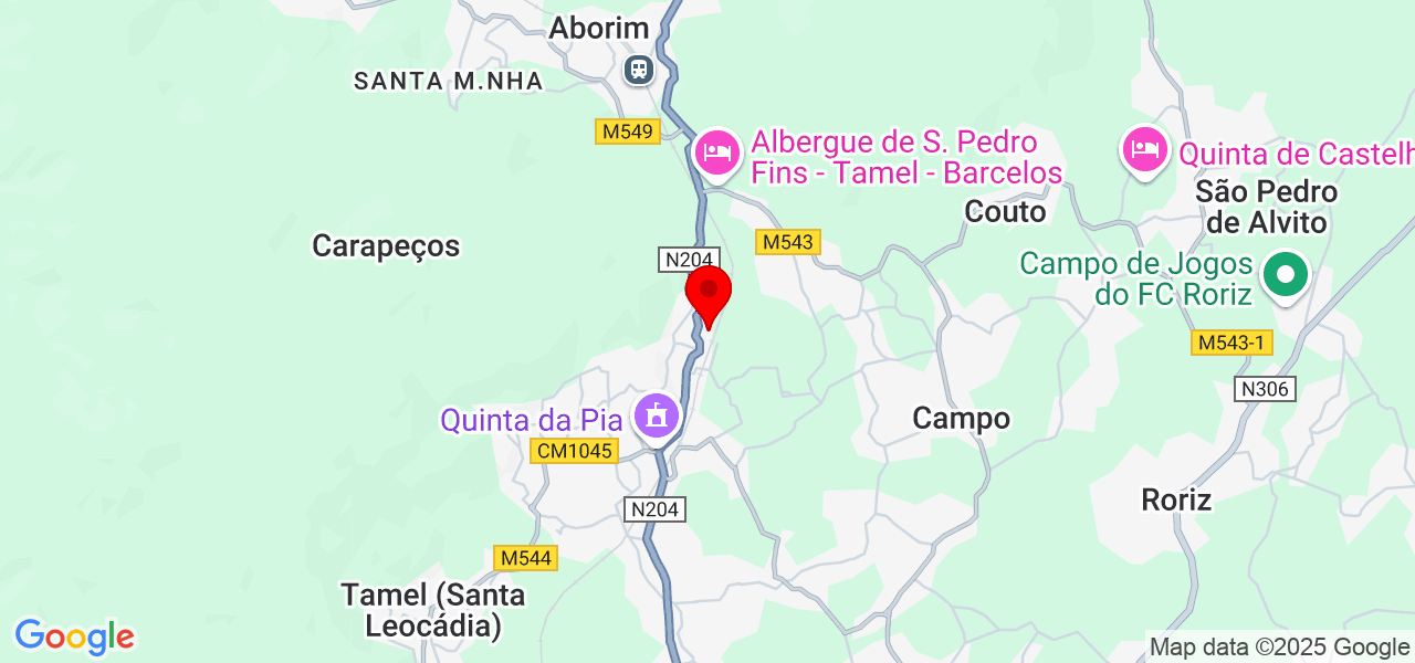 Silva - Braga - Barcelos - Map