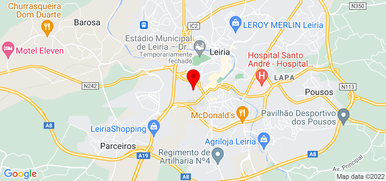 Geovana Rodrigues - Leiria - Leiria - Mapa
