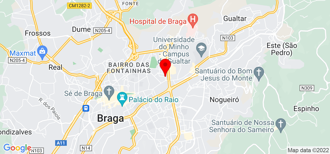 Margarida de Castro e Silva - Braga - Braga - Mapa