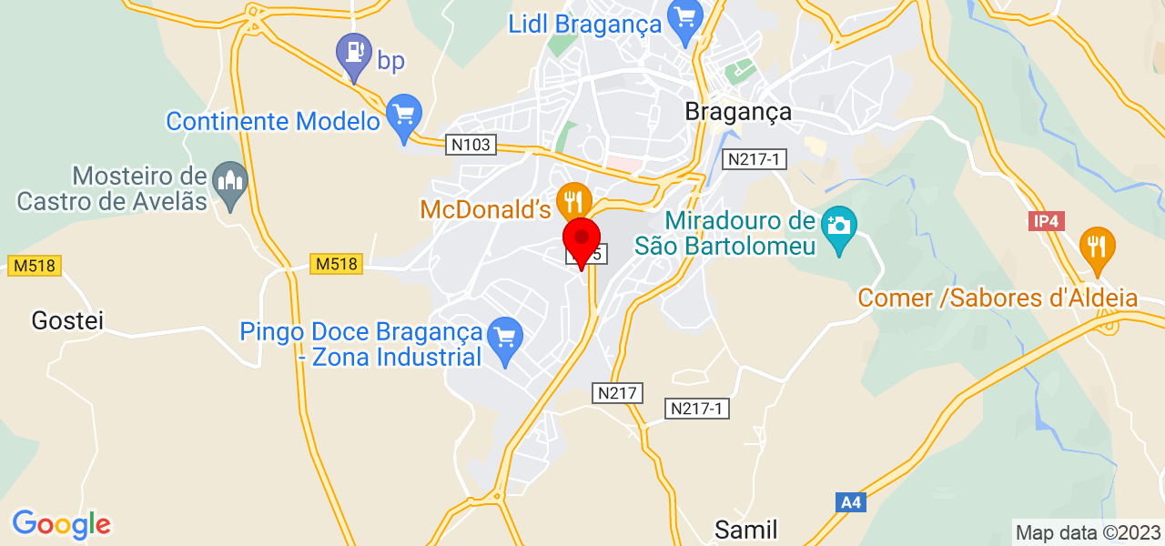Jessica Nogueira - Bragança - Bragança - Mapa