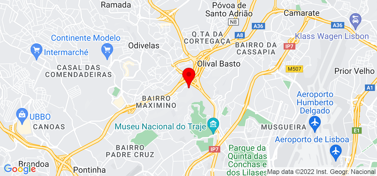 Tatiana Sing&eacute;is - Lisboa - Odivelas - Mapa