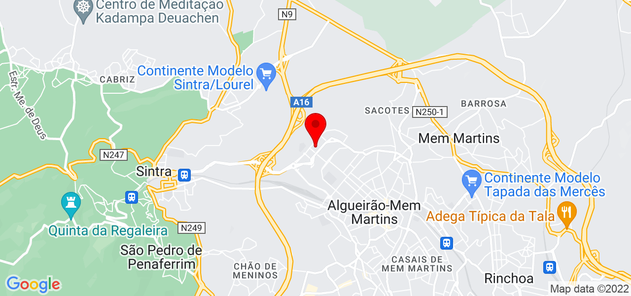 Fernanda Damas - Lisboa - Sintra - Mapa