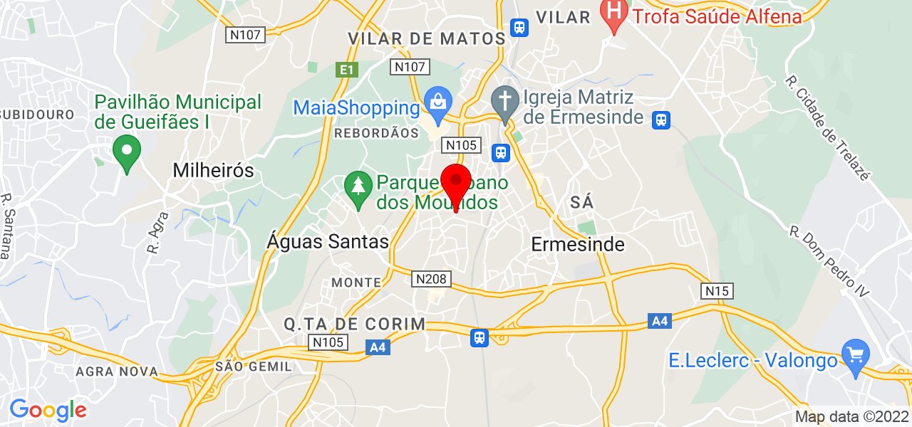 Expresso Frete - Porto - Valongo - Mapa