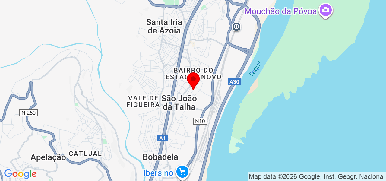 Sbandeira - Lisboa - Loures - Mapa