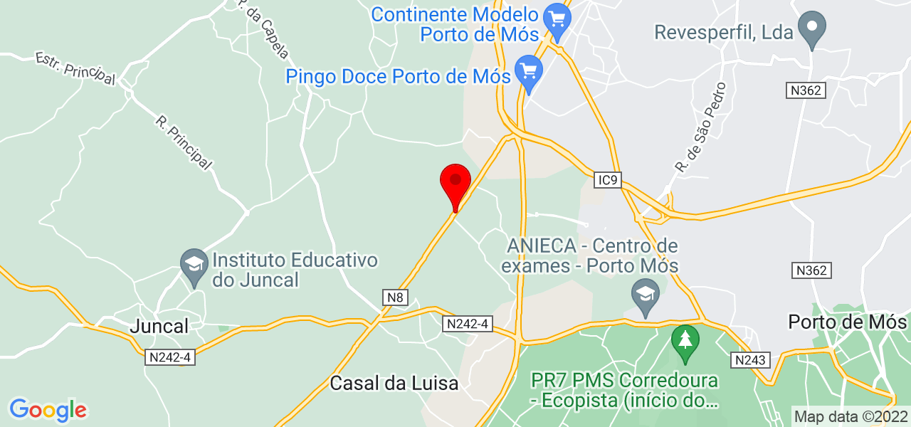 Miguel Concei&ccedil;&atilde;o - Leiria - Porto de Mós - Mapa