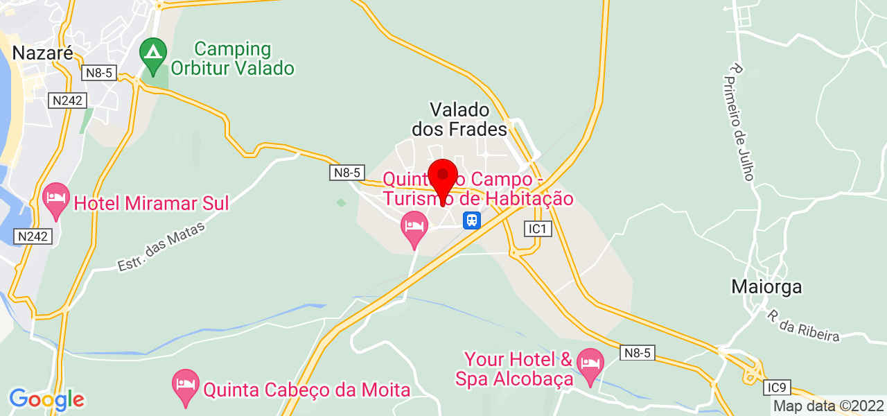 Marina Sousa - Leiria - Nazaré - Mapa