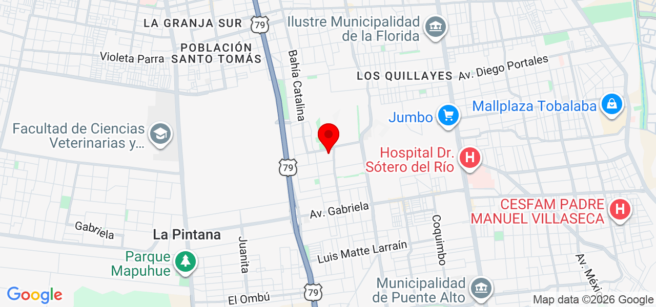 Camila Hinojosa - Región Metropolitana de Santiago - Cordillera - Mapa