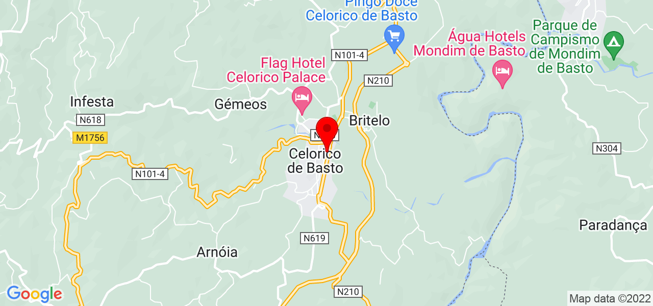 Ricardo Cunha - Braga - Celorico de Basto - Mapa