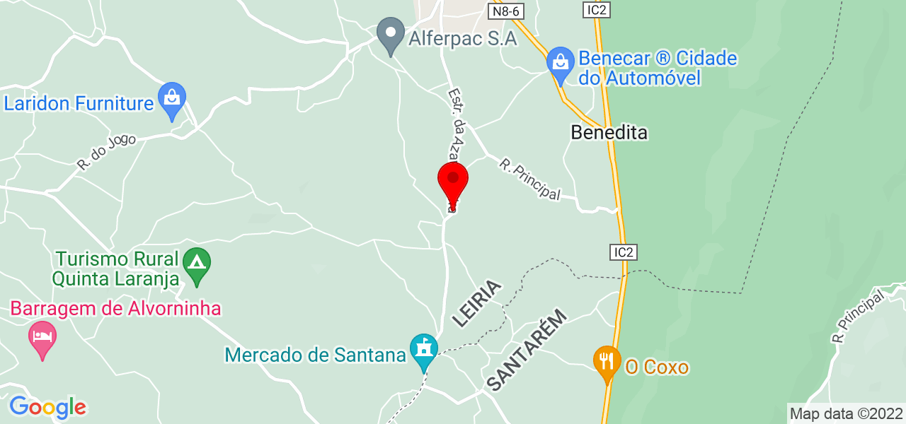 Telmo Santos - Leiria - Alcobaça - Mapa
