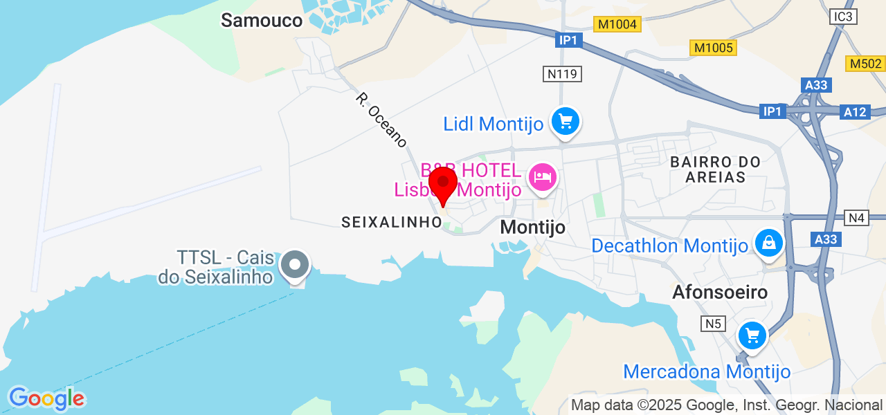 Júlia Mel Claro - Setúbal - Montijo - Map