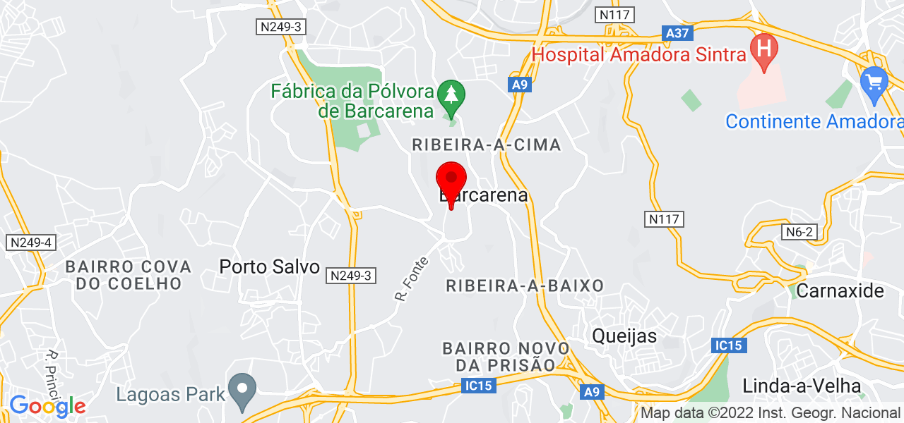 Ana Lima - Lisboa - Oeiras - Mapa