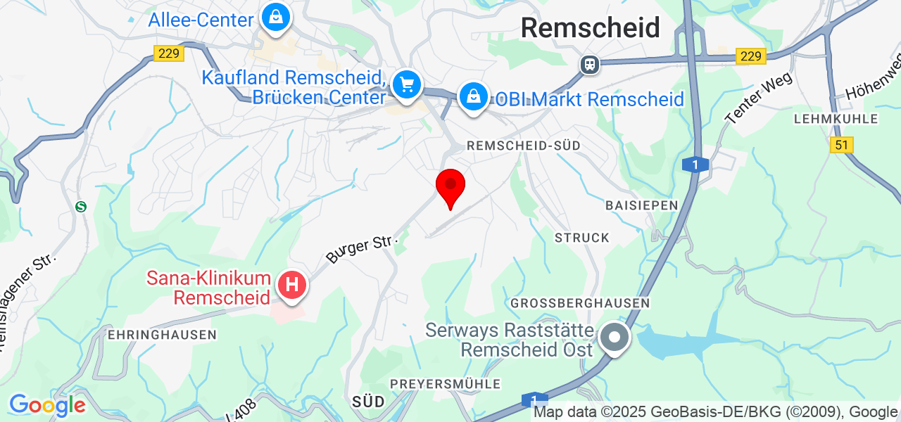 Bismillah – Fußbodenheizung & Wärmepumpe - Nordrhein-Westfalen - Remscheid - Karte
