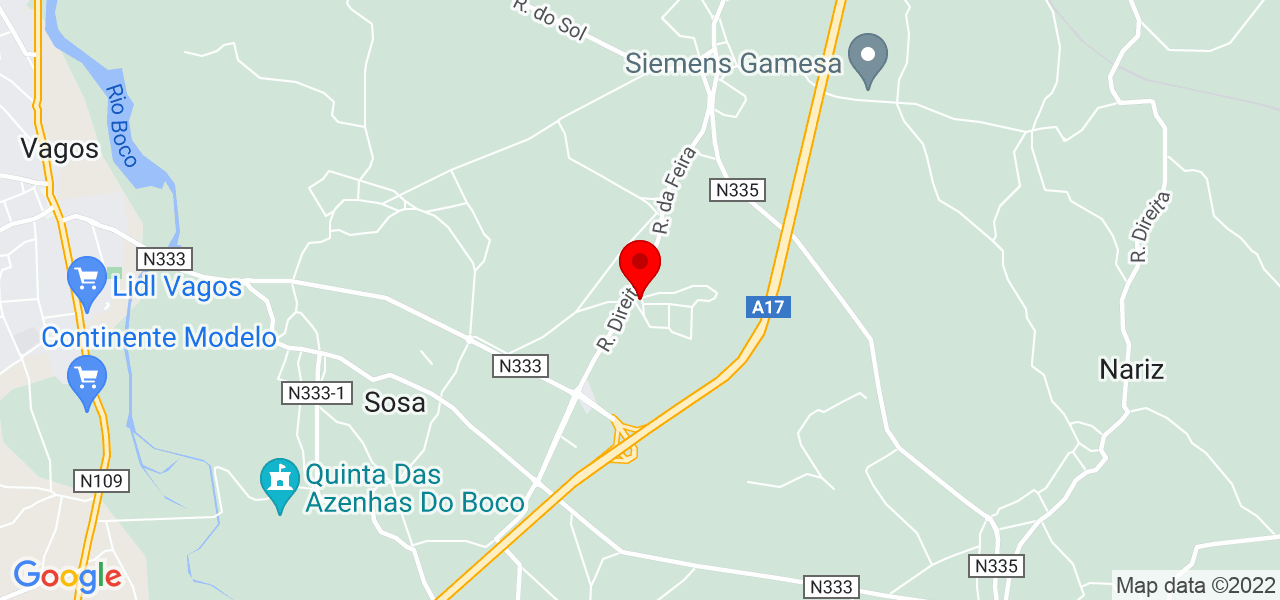 Ícaro - Aveiro - Vagos - Mapa