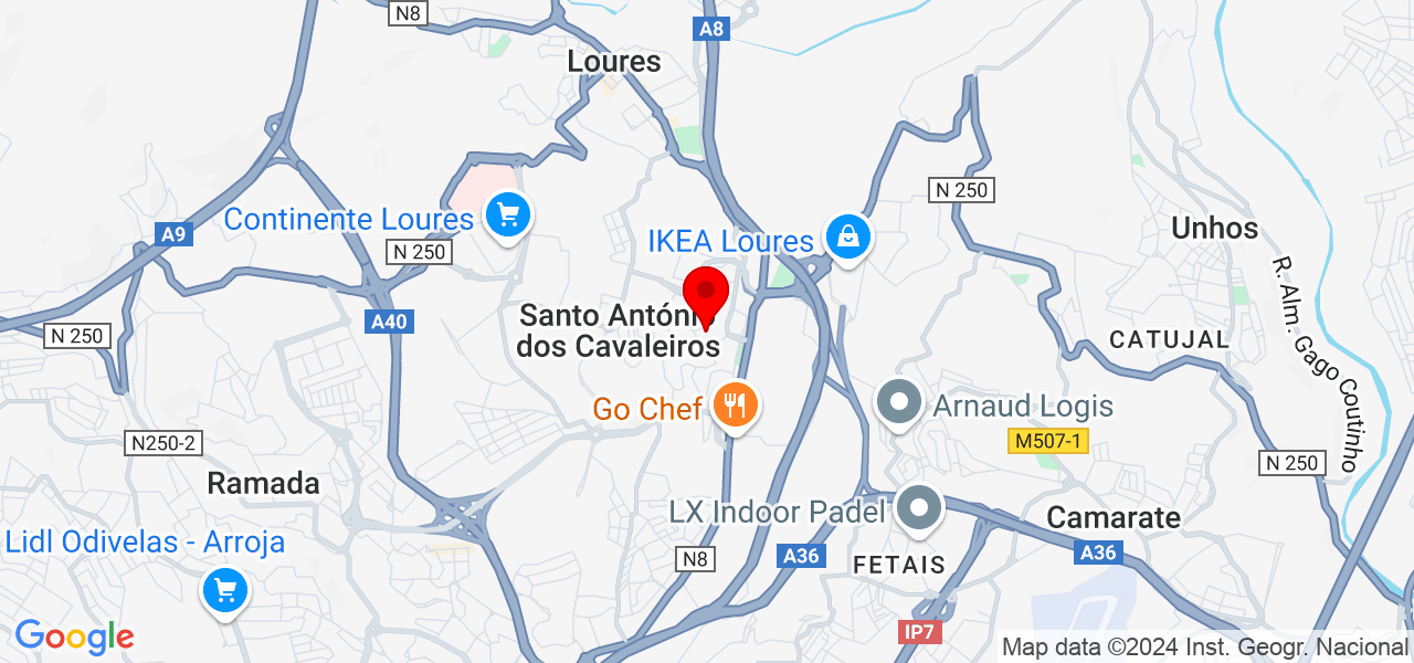 Jose Carlos Ribeiro Pereira - Lisboa - Loures - Mapa