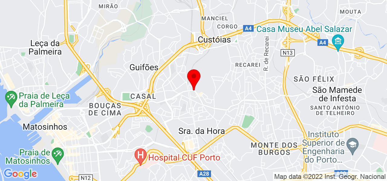 Manuela Novais - Porto - Matosinhos - Mapa